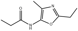 Propanamide,  N-(2-ethyl-4-methyl-5-oxazolyl)- Structure