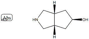 (3AR,5r,6aS)-rel-Octahydrocyclopenta-[c]pyrrol-5-ol hydrochloride Structure