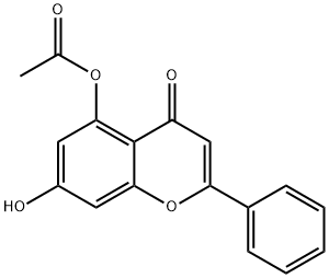 5-Acetoxy-7-hydroxyflavone Structure