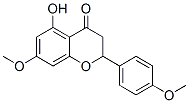 5-Hydroxy-2,3-dihydro-7-methoxy-2-(4-methoxyphenyl)-4H-1-benzopyran-4-one Structure