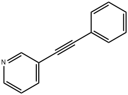 3-페닐에티닐-피리딘 구조식 이미지