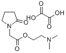 2-(디메틸아미노)에틸(2-옥소-1-피롤리디닐)아세테이트수소옥살산염 구조식 이미지