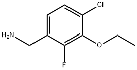 4-Chloro-3-ethoxy-2-fluorobenzylamine Structure