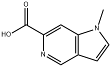 1H-피롤로[3,2-c]피리딘-6-카르복실산,1-메틸- 구조식 이미지