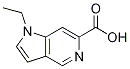 1-ethyl-1H-pyrrolo[3,2-c]pyridine-6-carboxylic 
acid 구조식 이미지