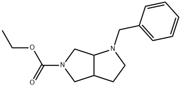 Ethyl 1-benzylhexahydropyrrolo[3,4-b]pyrrole-5(1H)-carboxylate Structure