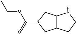 Pyrrolo[3,4-b]pyrrole-5(1H)-carboxylic  acid,  hexahydro-,  ethyl  ester Structure