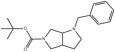 TERT-BUTYL 1-BENZYLHEXAHYDROPYRROLO[3,4-B]PYRROLE-5(1H)-CARBOXYLATE 구조식 이미지