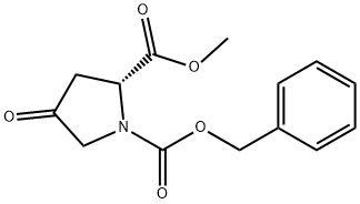 1,2-Pyrrolidinedicarboxylic acid, 4-oxo-, 2-Methyl 1-(phenylMethyl) ester, (R)- Structure