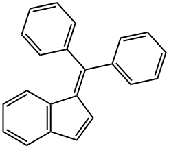 1-(Diphenylmethylene)-1H-indene 구조식 이미지