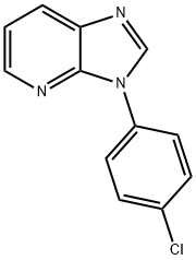 3-(4-클로로페닐)-3H-이미다조(4,5-b)피리딘 구조식 이미지