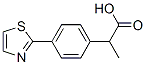 α-Methyl-4-(2-thiazolyl)benzeneacetic acid Structure