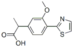 3-Methoxy-α-methyl-4-(2-thiazolyl)benzeneacetic acid Structure