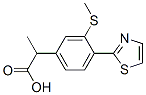 α-Methyl-3-(methylthio)-4-(2-thiazolyl)benzeneacetic acid Structure