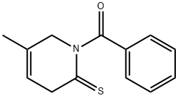 2(1H)-Pyridinethione,  1-benzoyl-3,6-dihydro-5-methyl-  (7CI,8CI) 구조식 이미지