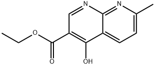 에틸4-히드록시-7-메틸-1,8-나프티리딘-3-카르복실레이트 구조식 이미지