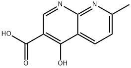 4-hydroxy-7-methyl-1,8-naphthyridine-3-carboxylic acid 구조식 이미지