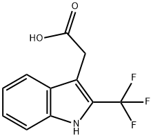 2-(Trifluoromethyl)-1H-indole-3-acetic acid Structure
