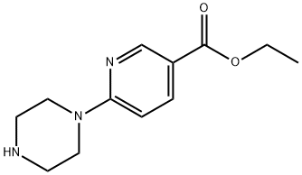 6-(1-Piperazinyl)-3-pyridinecarboxylic acid ethyl ester 구조식 이미지