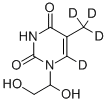 THYMINE-ALPHA,ALPHA,ALPHA,6-D4 GLYCOL Structure