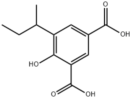 1,3-Benzenedicarboxylic acid, 4-hydroxy-5-(1-methylpropyl)- Structure