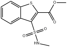 Methyl3-[(methylamino)sulfonyl]-1-benzothiophene-2-carboxylate Structure