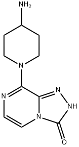 8-(4-Aminopiperidin-1-yl)[1,2,4]triazolo[4,3-a]pyrazin-3(2H)-one 구조식 이미지