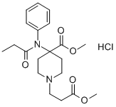 Remifentanil Hydrochloride 구조식 이미지