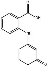 2-((3-OXOCYCLOHEX-1-ENYL)AMINO)BENZOIC ACID 구조식 이미지
