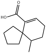 10-methyl spiro(4.5)dec-6-en-6-carboxylic acid Structure