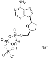 2',3'-DIDEOXYADENOSINE-5'-O-TRIPHOSPHATE SODIUM SALT Structure