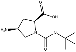 (S)-(+)-N-BOC-4-AMINO-L-PROLINE, 97 Structure