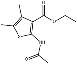 ethyl 2-(acetylamino)-4,5-dimethylthiophene-3-carboxylate 구조식 이미지