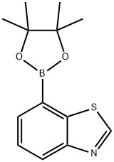 7-(4,4,5,5-tetramethyl-1,3,2-dioxaborolan-2-yl)benzo[d]thiazole 구조식 이미지