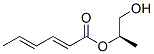 [(2R)-1-hydroxypropan-2-yl] (2E,4E)-hexa-2,4-dienoate Structure