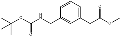 METHYL2-(3-(N-BOC-AMINOMETHYL)PHENYL)아세테이트 구조식 이미지