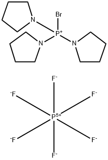Bromo-tris-pyrrolidino-phosphonium hexafluorophosphate Structure