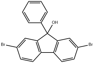 2,7-디브로모-9-페닐-9H-플루오렌-9-올 구조식 이미지