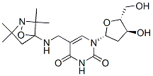 5-(((2,2,5,5-tetramethyl-1-oxy-3-pyrrolidinyl)amino)methyl)-2'-deoxyuridine Structure