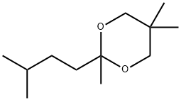 2,5,5-트리메틸-2-(3-메틸부틸)-1,3-디옥산 구조식 이미지