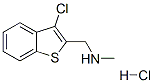 N-[(3-CHLORO-1-BENZOTHIEN-2-YL)-메틸]-N-메틸아민염화물 구조식 이미지