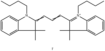 1,1'-DIBUTYL-3,3,3',3'-TETRAMETHYLINDOCARBOCYANINE IODIDE Structure