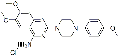 6,7-dimethoxy-2-[4-(4-methoxyphenyl)piperazin-1-yl]quinazolin-4-amine hydrochloride Structure