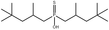 Diisooctylthiophosphinic acid 구조식 이미지