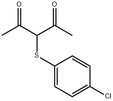 3-[(4-CHLOROPHENYL)THIO]PENTANE-2,4-DIONE Structure