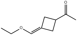 Ethanone, 1-[3-(ethoxymethylene)cyclobutyl]- (9CI) Structure