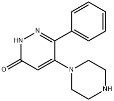 6-PHENYL-5-PIPERAZINO-3(2H)-PYRIDAZINONE Structure