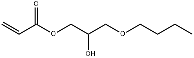 3-butoxy-2-hydroxypropyl acrylate Structure