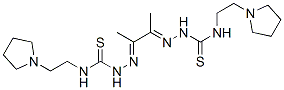 1,1'-(1,2-Dimethyl-1,2-ethanediylidene)bis[4-[2-(pyrrolidin-1-yl)ethyl]thiosemicarbazide] 구조식 이미지