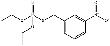 Dithiophosphoric acid O,O-diethyl S-(3-nitrobenzyl) ester Structure